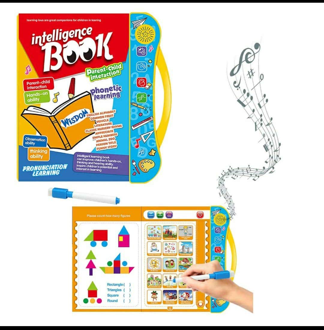Interactive Electronic E-Book & Wisdom Learning Pad — Talking Early Educational Sound Book for Kids