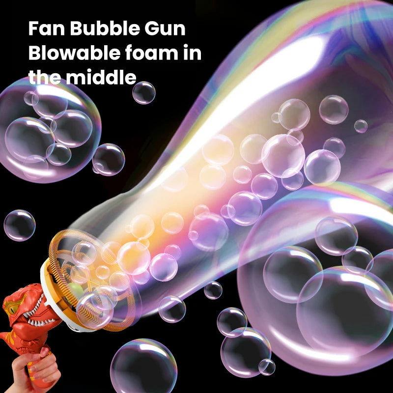 Dinosaur Bubble Gun for Kids – Automatic Bubble Blaster Toy