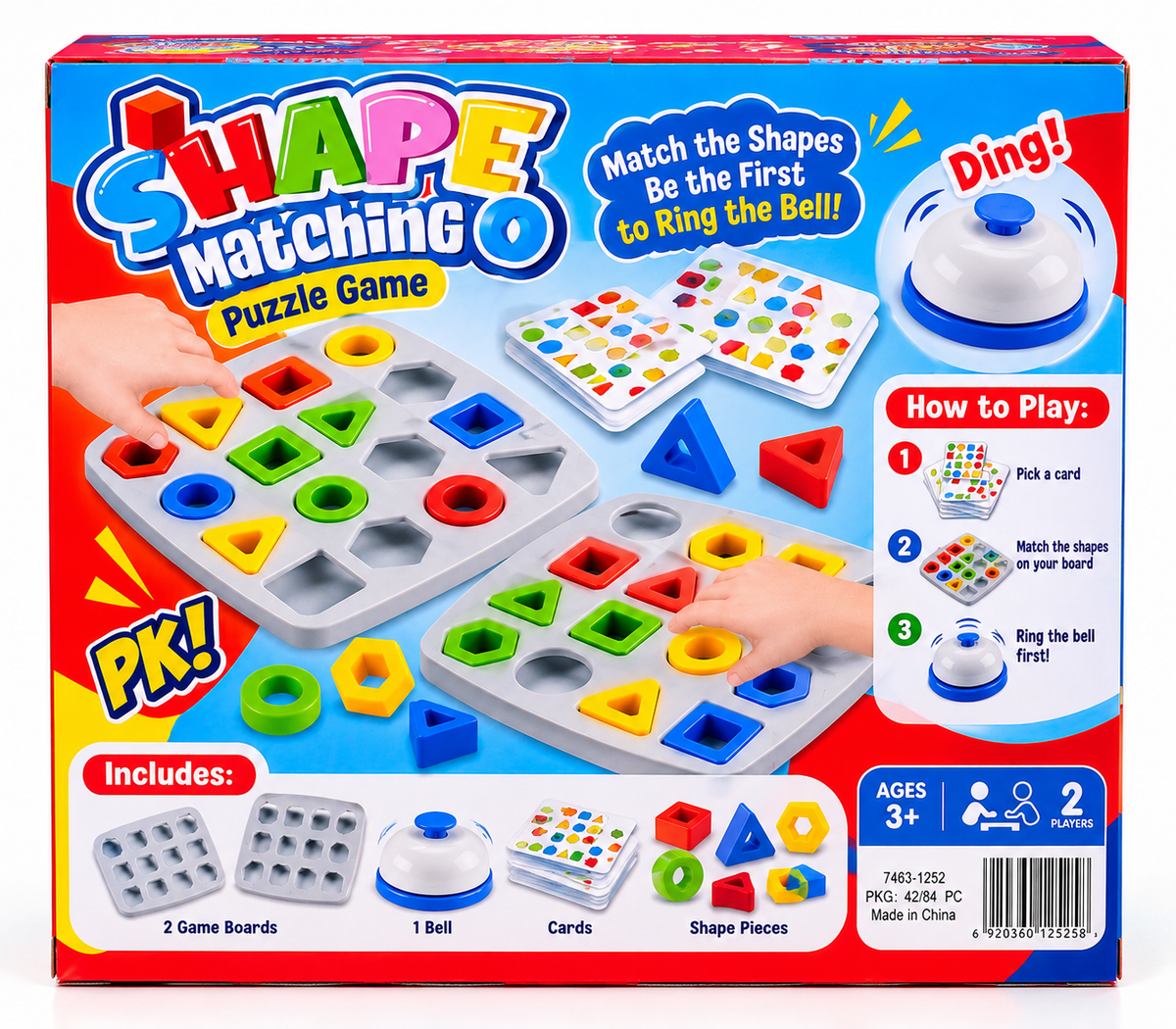 Shape Matching Game – 2-Player Puzzle & Speed Challenge