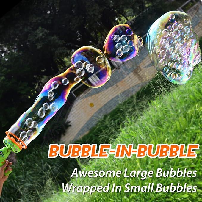Dinosaur Bubble Gun for Kids – Automatic Bubble Blaster Toy