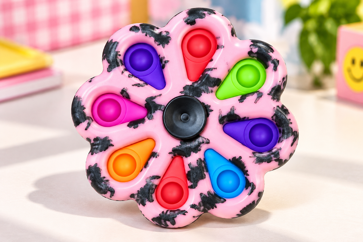 Flower Pop Spinner Fidget Toy – Colorful Sensory Hand Toy