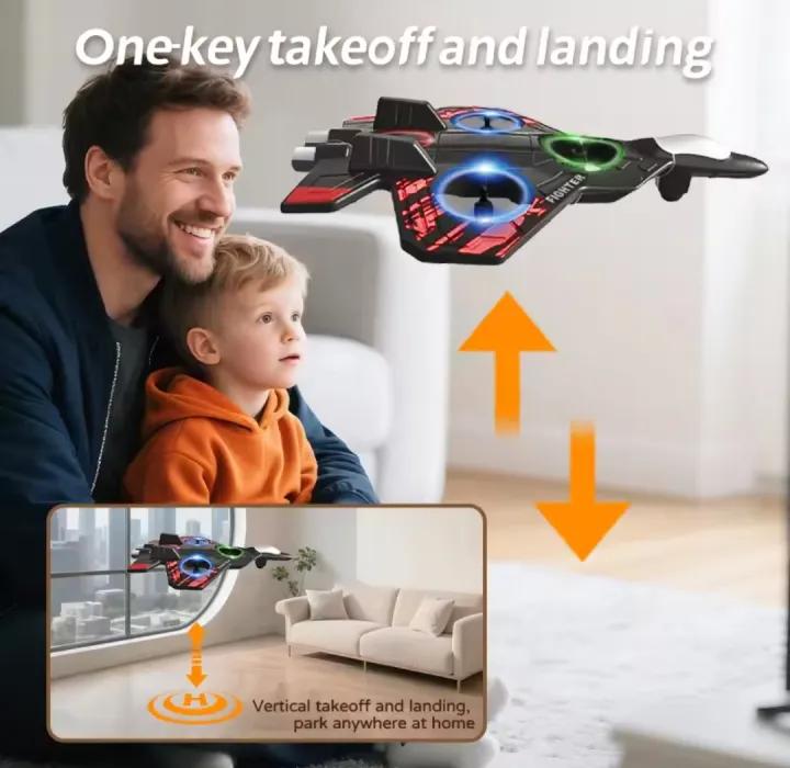 Thunder Charge Remote Control Fighter Jet Toy – Vertical Take-Off & Landing