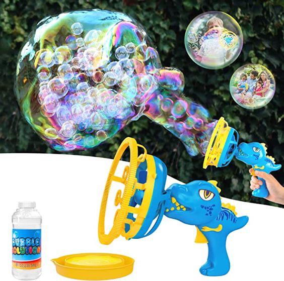 Dinosaur Bubble Gun for Kids – Automatic Bubble Blaster Toy