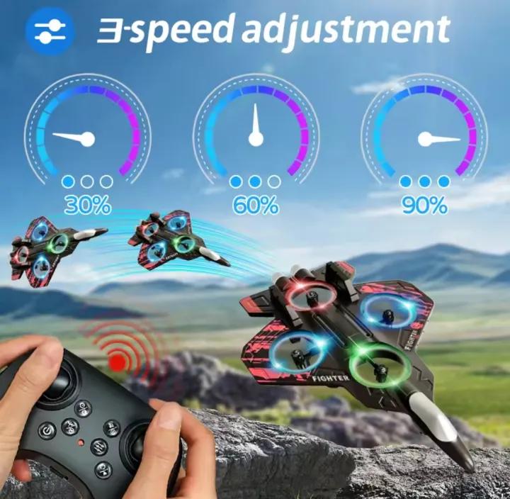 Thunder Charge Remote Control Fighter Jet Toy – Vertical Take-Off & Landing