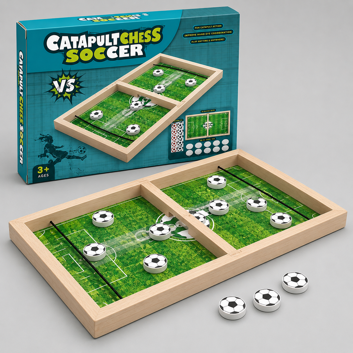 Catapult Chess Soccer Board Game for Kids – Fast-Paced Tabletop Football Challenge