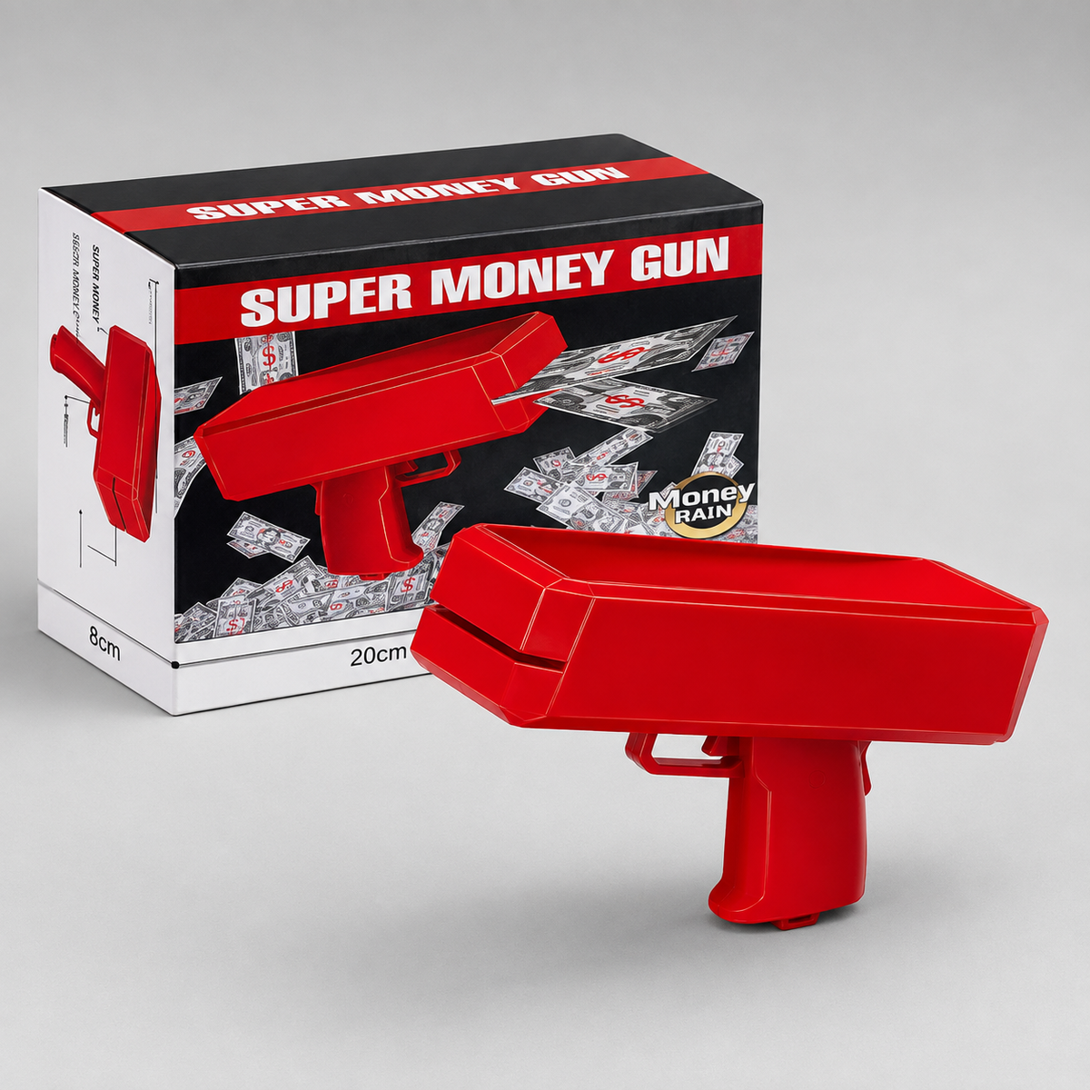 Super Money Gun Toy for Kids – Money Rain Cash Shooter Pretend-Play Party Toy