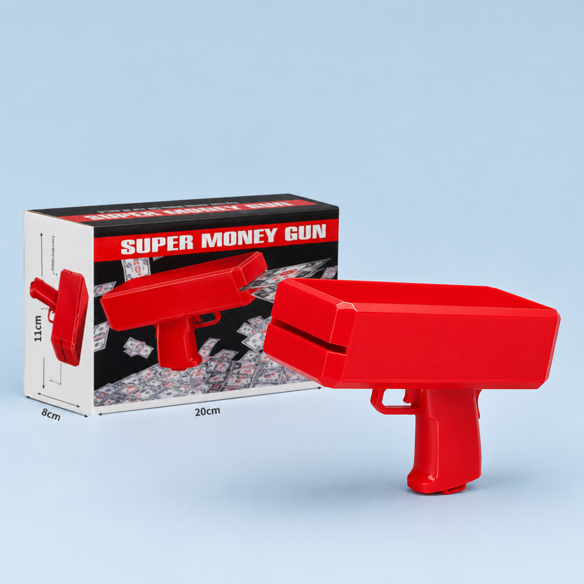 Super Money Gun Toy for Kids – Money Rain Cash Shooter Pretend-Play Party Toy