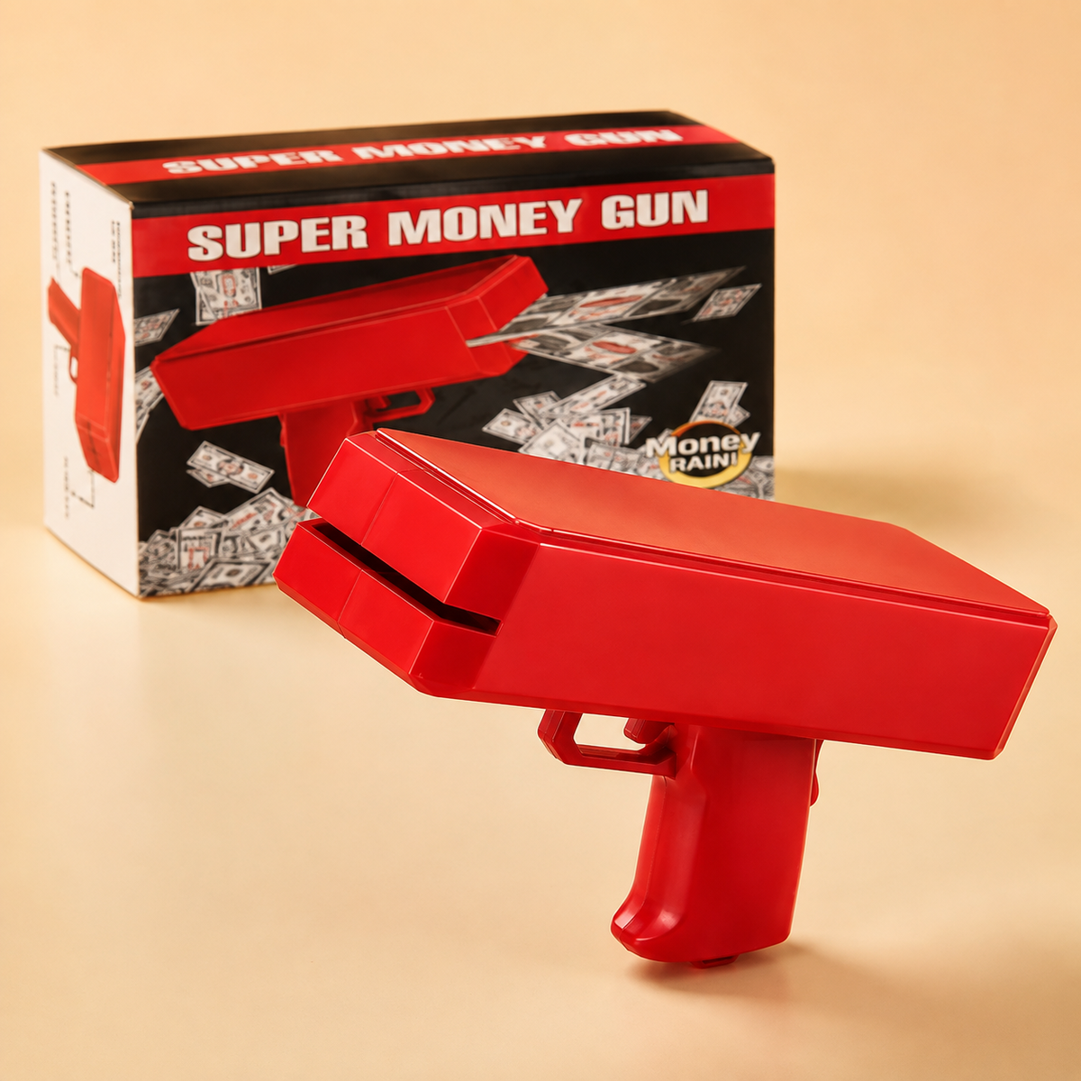 Super Money Gun Toy for Kids – Money Rain Cash Shooter Pretend-Play Party Toy