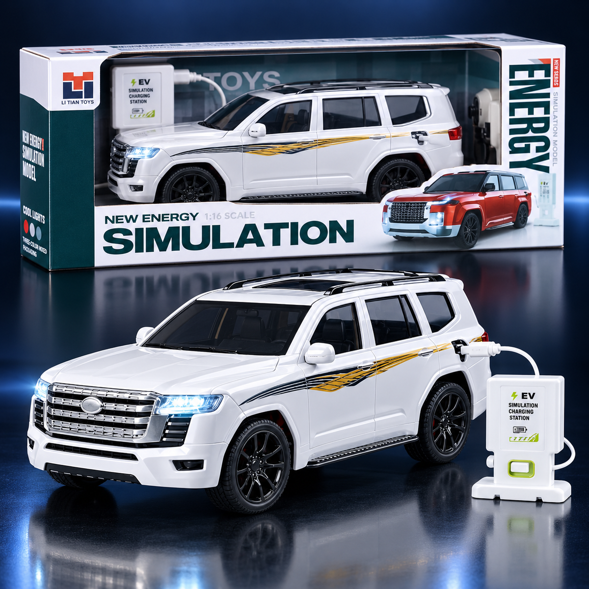 633-11A New Energy Simulation SUV Model with Cool Lights