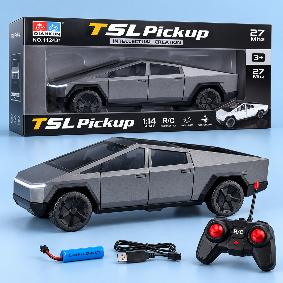 112431 TSL 1:14 Remote Control Pickup Car with Rechargeable Battery