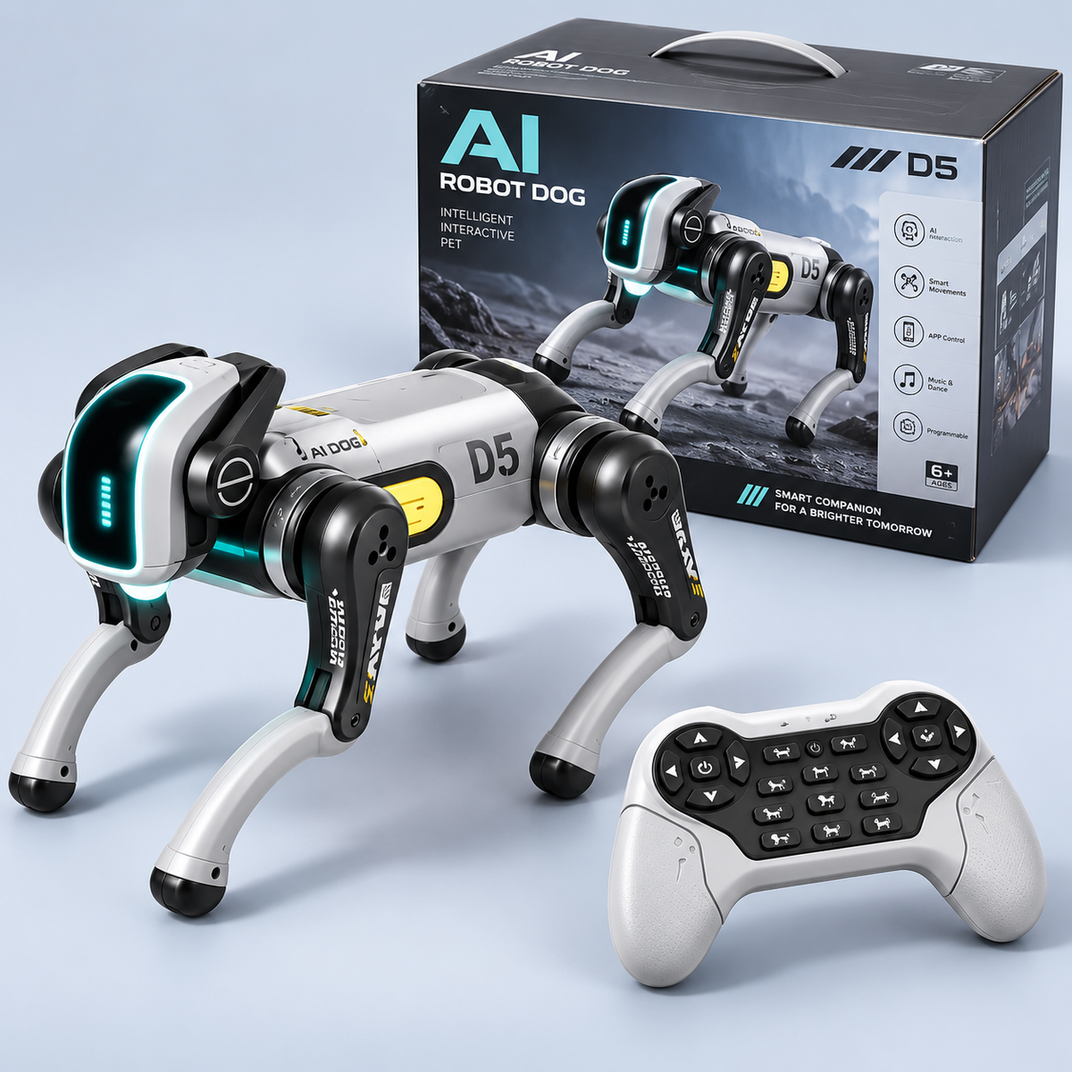 1001 AI Smart Bionic Robot Dog with Multi-Function Controller