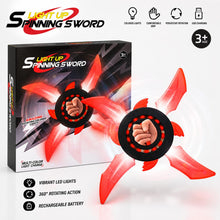 🌀 Light-Up Spinning Sword – 360° LED Rotating Toy