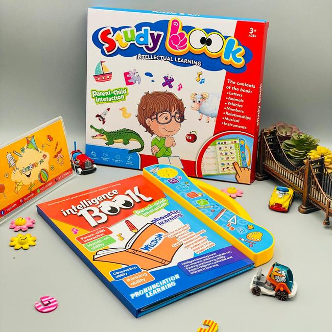 Interactive Electronic E-Book & Wisdom Learning Pad — Talking Early Educational Sound Book for Kids