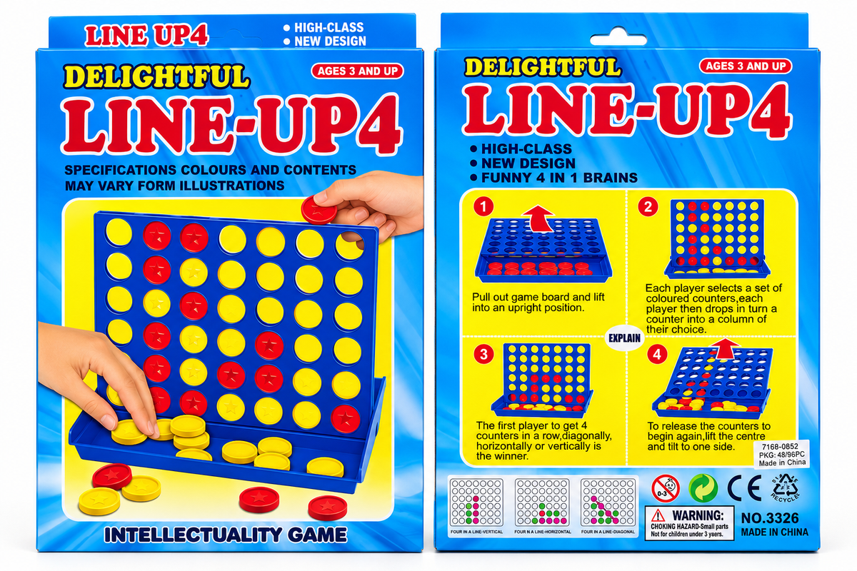 Line Up 4 Strategy Game – Classic 4-in-a-Row Challenge