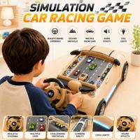 SJ803 simulation car racing game feature overview with steering wheel